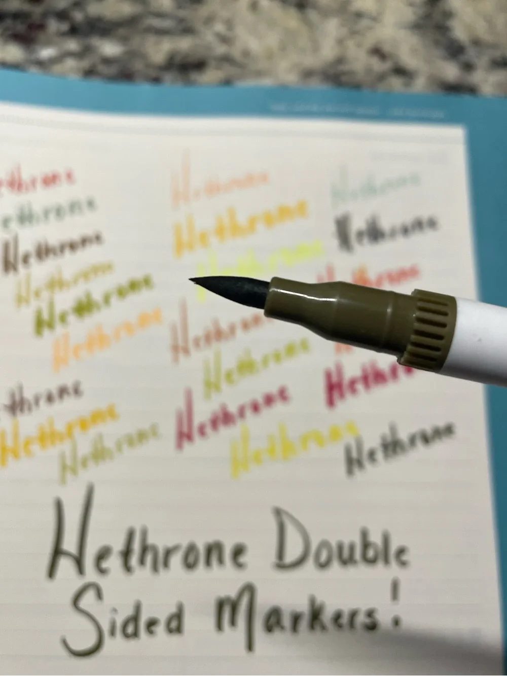 Hethrone Set of 22 Dual-Tip Neutral Tone Markers - Assorted Beige, Brown, Peach